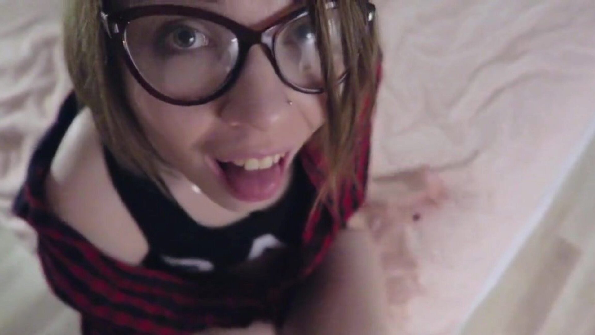 Nerdy teen stretched by bbc @ GrannyFucks.Me